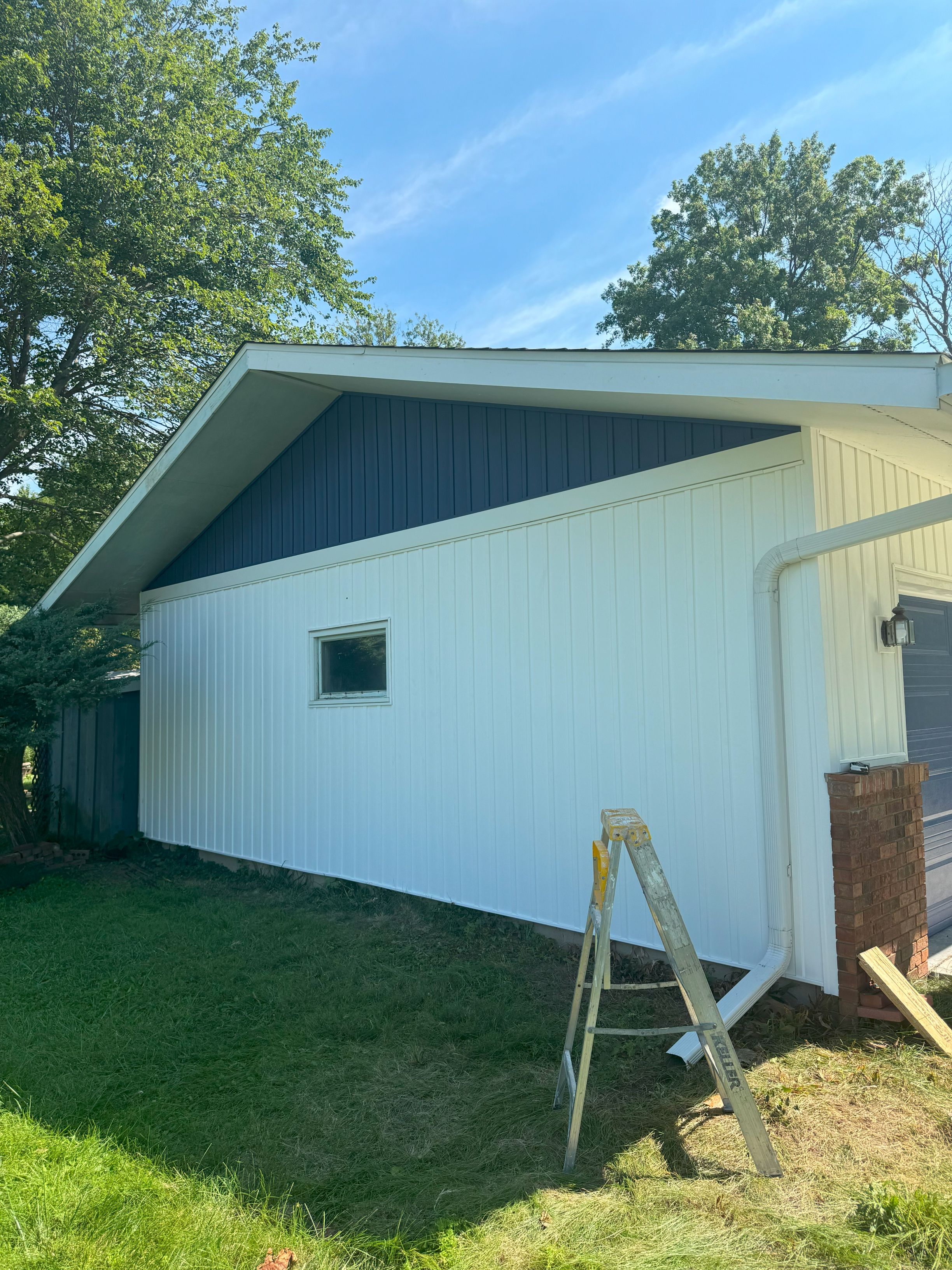 New siding installed
