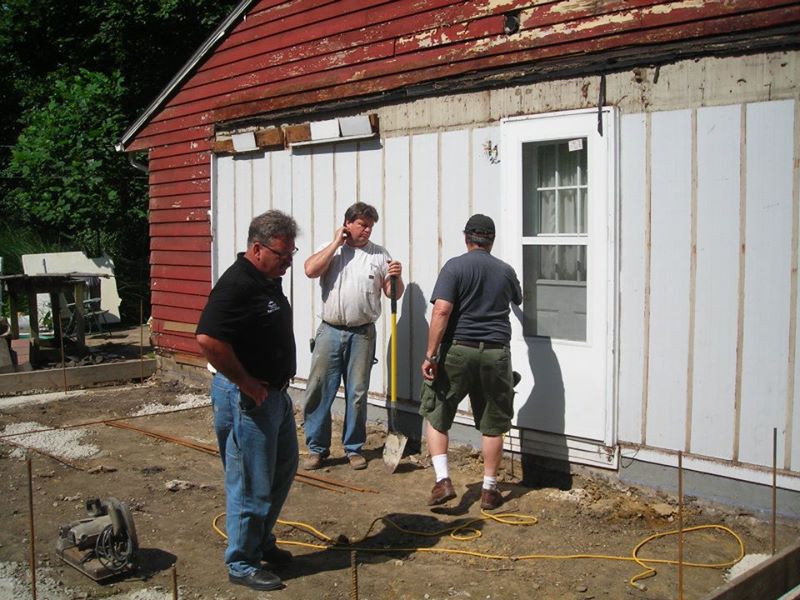 Garage addition installation